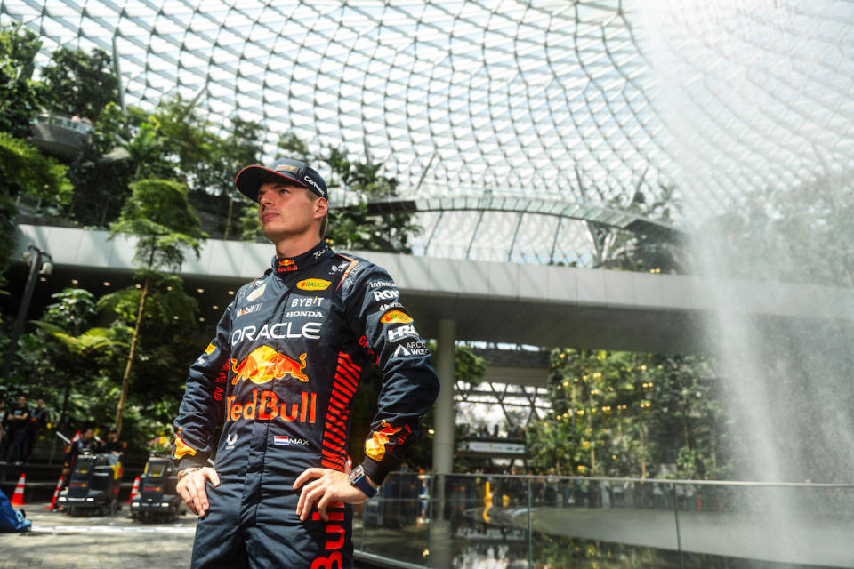 Red Bull Racing driver Max Verstappen at Jewel Changi Airport. (PHOTO: Edmund Wong/Red Bull Content Pool)