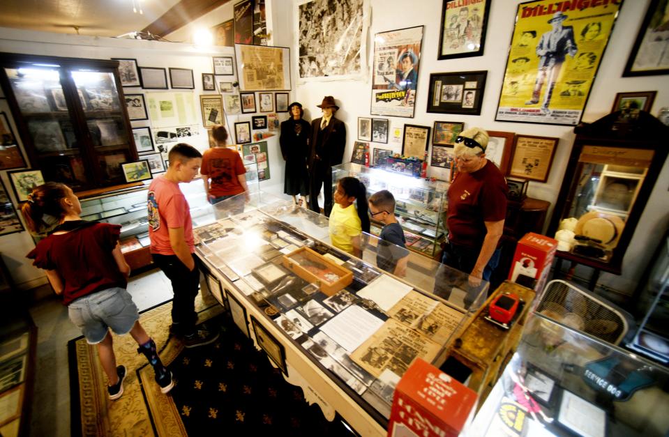 Inside the Bonnie and Clyde Ambush Museum in Gibsland, Louisiana.