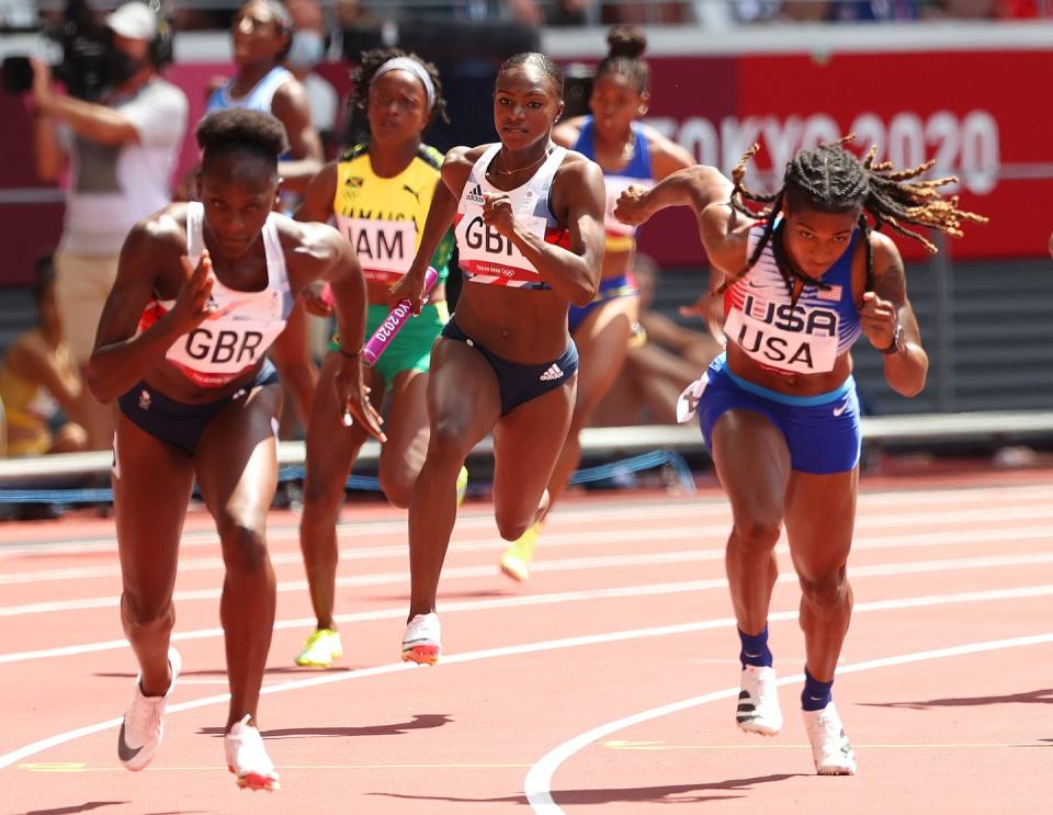 11) Dina Asher-Smith helps Team GB set new national record