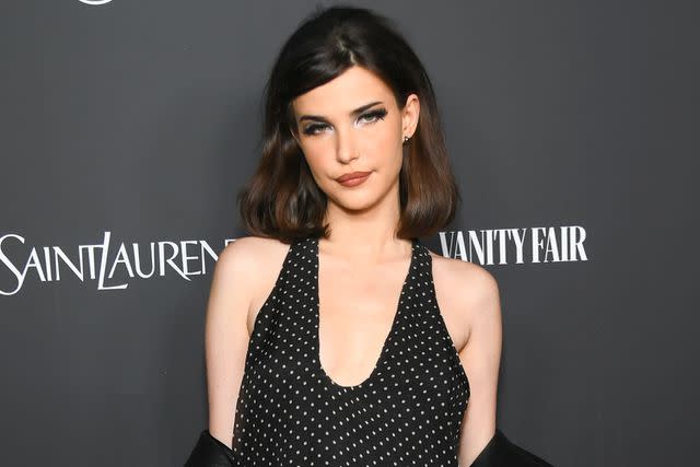 <p>Alberto Rodriguez/WWD via Getty </p> Charlotte D'Alessio at Vanity Fair x Saint Laurent event