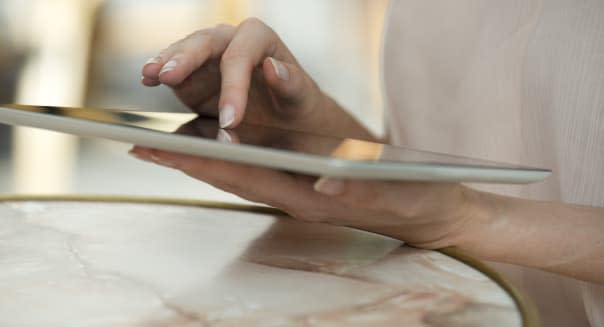 Woman using Digital tablet