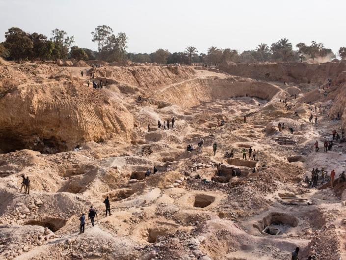 An open pit mine in the DRC in 2018.