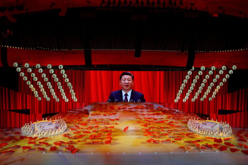 FILE PHOTO: Show commemorating the 100th anniversary of the founding of the Communist Party of China, in Beijing