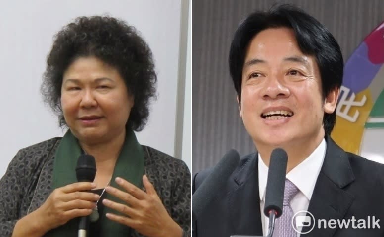 總統府秘書長陳菊（左）、前行政院長賴清德（右）。   圖：新頭殼合成