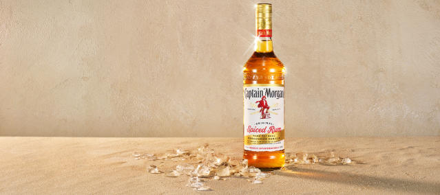 MADE THE SPICED WITH BETTER ORIGINAL NOW CAPTAIN RUM LEVELS LIQUID MORGAN LOOK, UP & EVEN