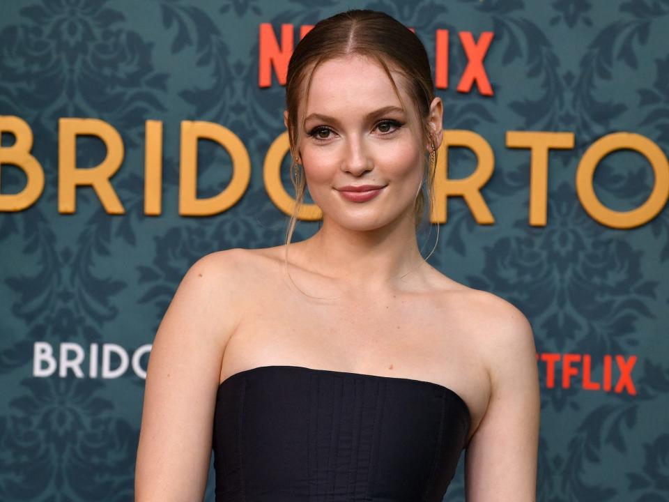 Hannah Dodd arrives for Netflix's "Bridgerton Season 3" premiere at Alice Tully Hall on May 13, 2024