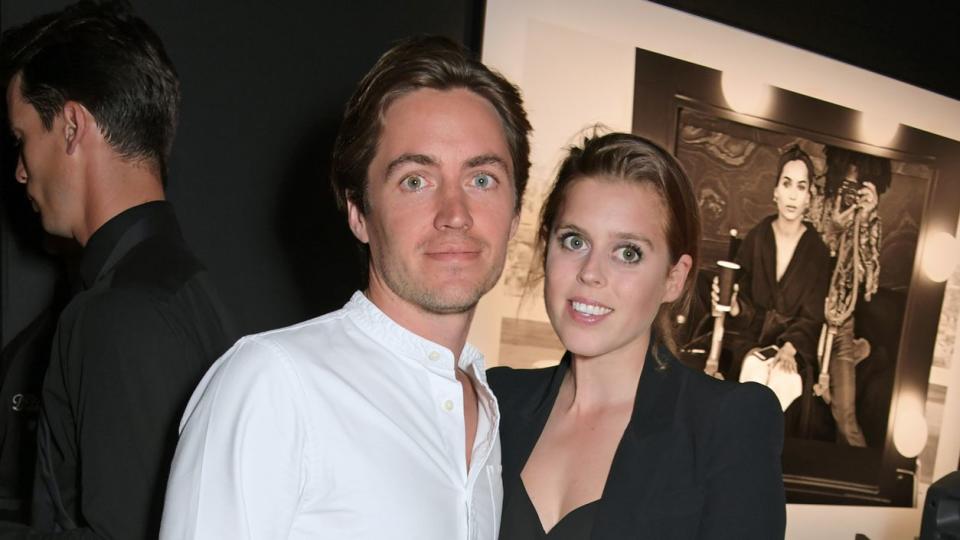 Edoardo Mapelli Mozzi and Princess Beatrice of York attend the Lenny Kravitz &amp; Dom Perignon 'Assemblage' exhibition, the launch Of Lenny Kravitz' UK Photography Exhibition, on July 10, 2019 in London, England