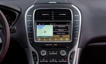 <p>The second display, the touchscreen in the center of the dashboard, is only an 8.0-inch unit. That's small in this class, although its ease of use is commendable (typical of most current Ford products), as is that of the knobs and switches below.</p>