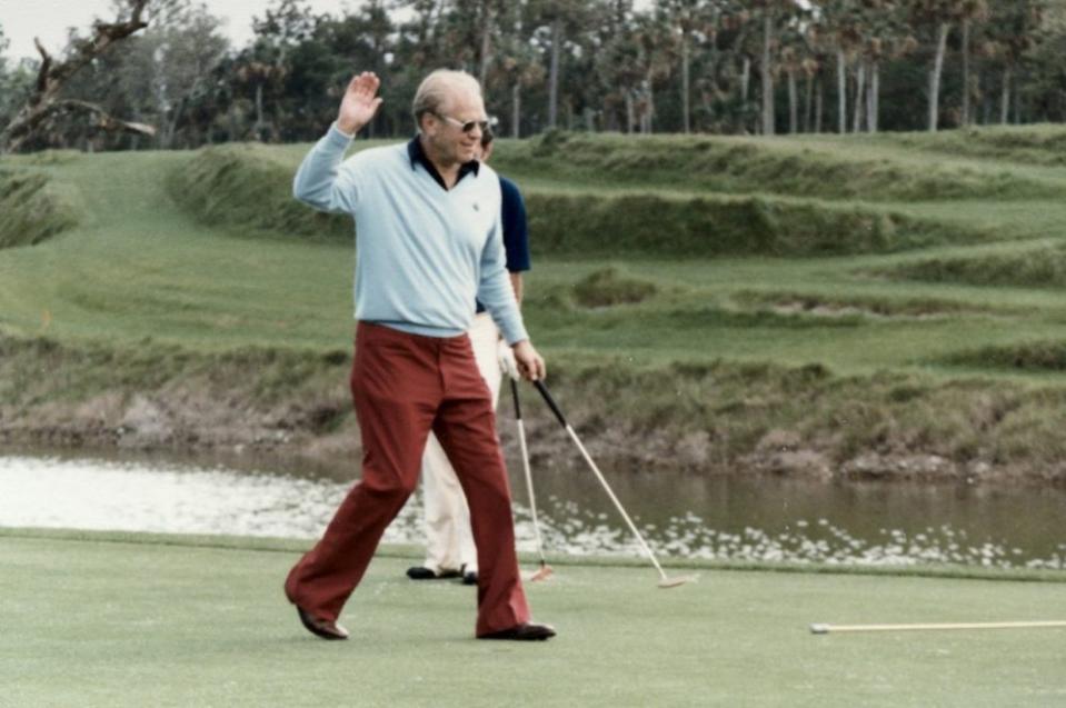 Gerald Ford On and Around Golf Courses - File Photos