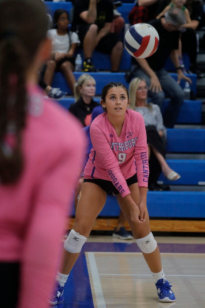 The Canterbury School girls volleyball team hosted Barron Collier Thursday, August 24, 2023 for an early season matchup of two of the top regional teams.  