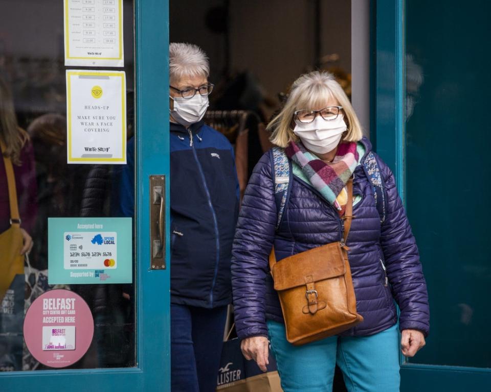 Face masks will again be mandatory in shops in England (PA) (PA Wire)