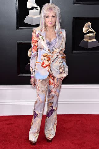 John Shearer/Getty Cyndi Lauper in the Grammys in New York City in January 2018