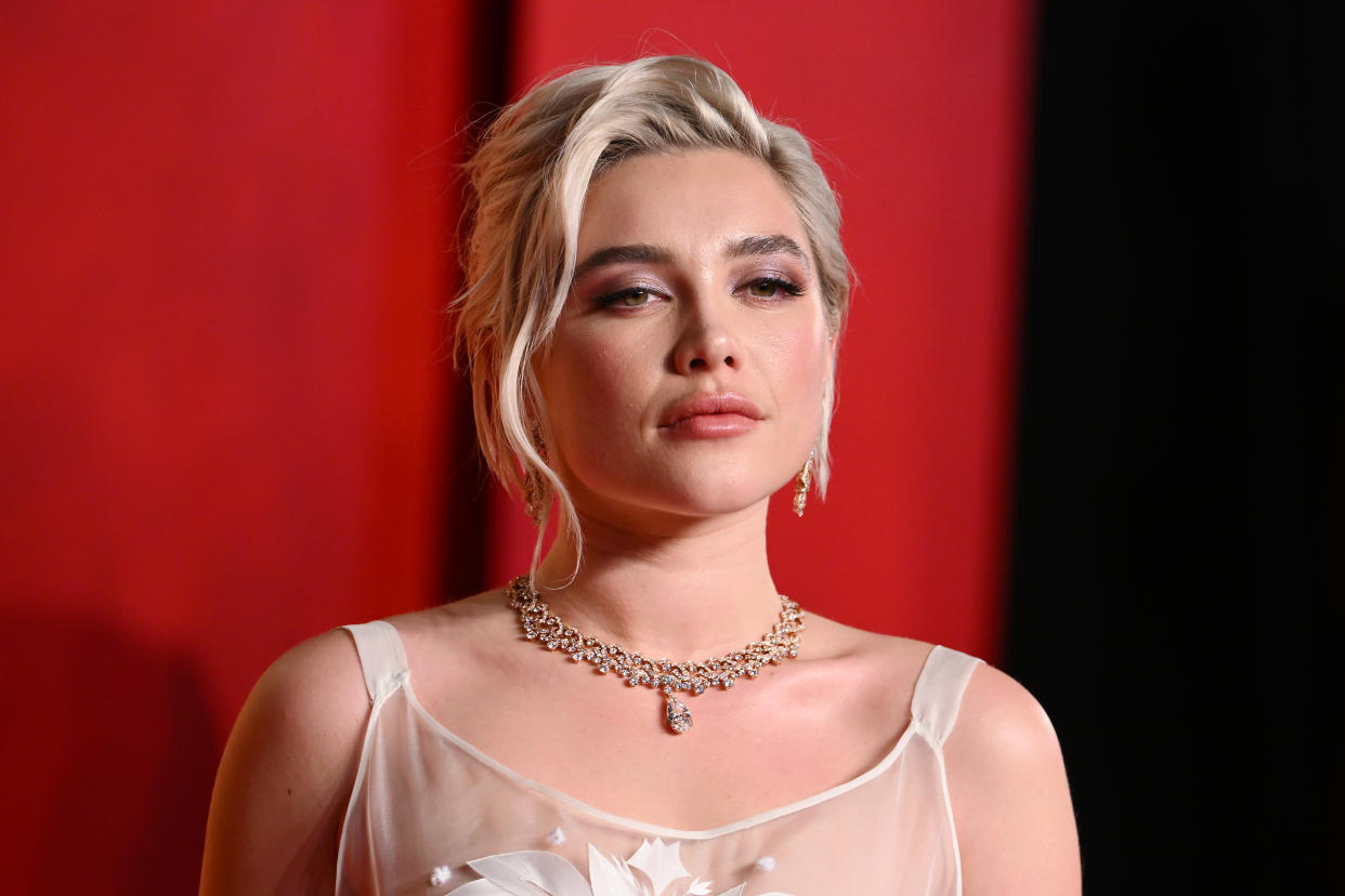 Florence Pugh se convierte en el amuleto de la suerte de Marvel iniciando la promoción de 'Thunderbolts' cuando recién inicia su rodaje. (Foto de Karwai Tang/WireImage)