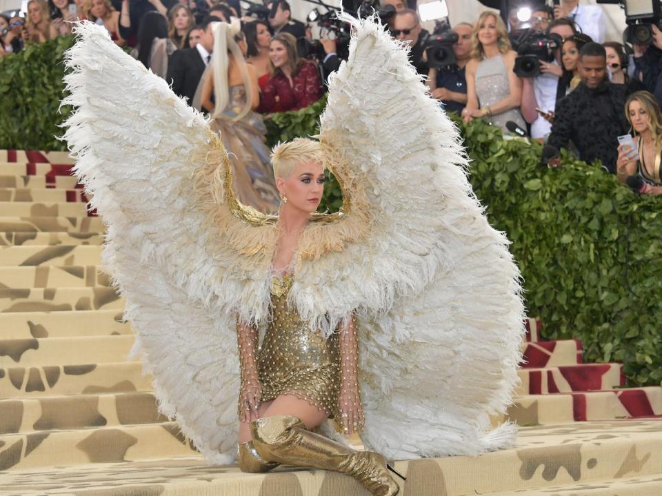 Katy Perry at the Met Gala in 2018 (Getty Images)