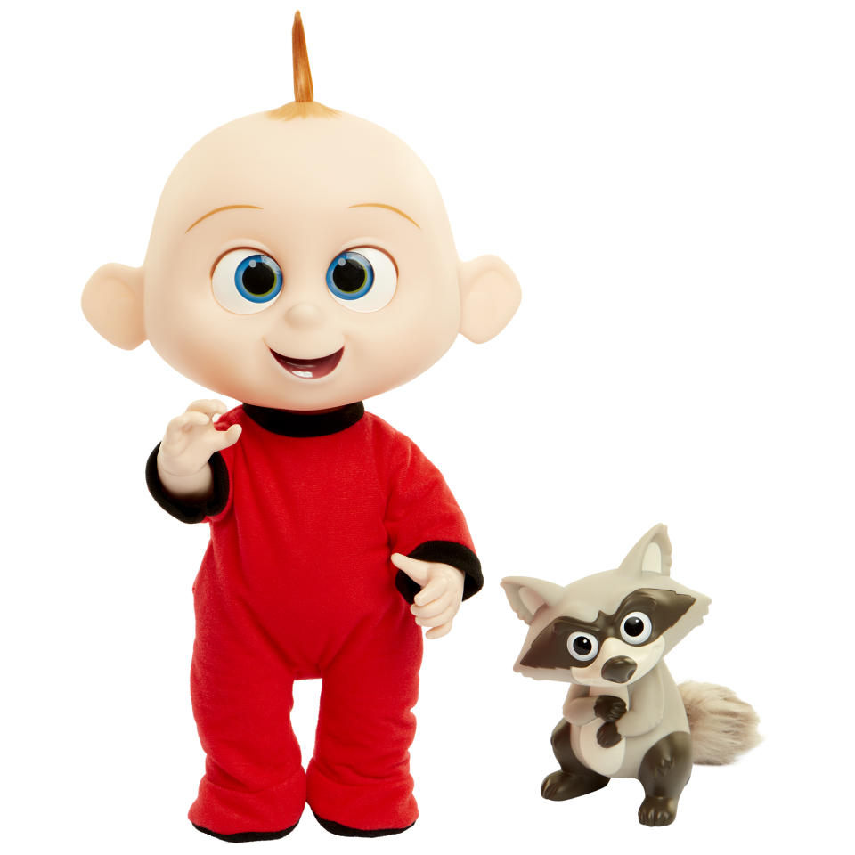 <p>Prepare for a Jack-Jack attack courtesy of this adorable ultra-adorable doll, which sparks to life when you push its tummy. Hear the littlest Incredible laugh, shout, and show off his multitude of emerging powers. (Photo: Jakks) </p>