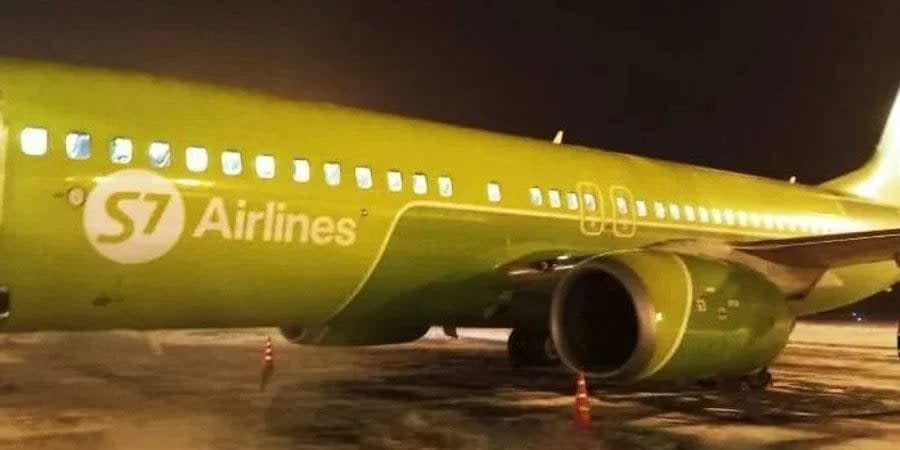 A Russian plane that made an emergency landing in Novosibirsk due to engine problems in December 2023