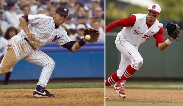 A-Rod's nephew Joe Dunand was drafted by the Marlins in Monday's MLB Draft. (Getty Images/AP)