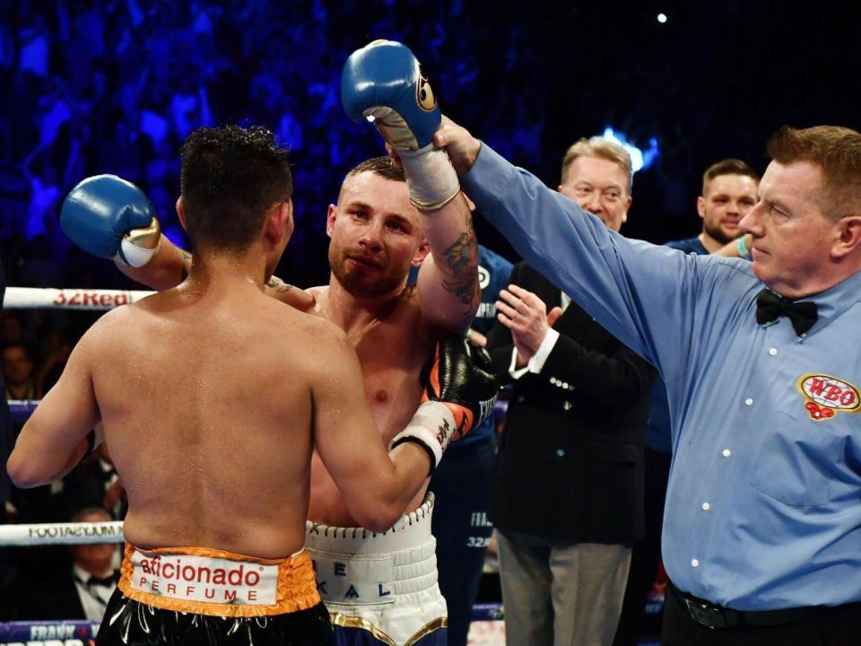 Frampton won on all three cards (Getty)