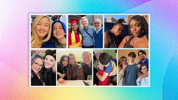 PHOTO: Parents across the country tell “GMA” the joy they find in parenting LGBTQ+ children. (ABC News Photo Illustration)