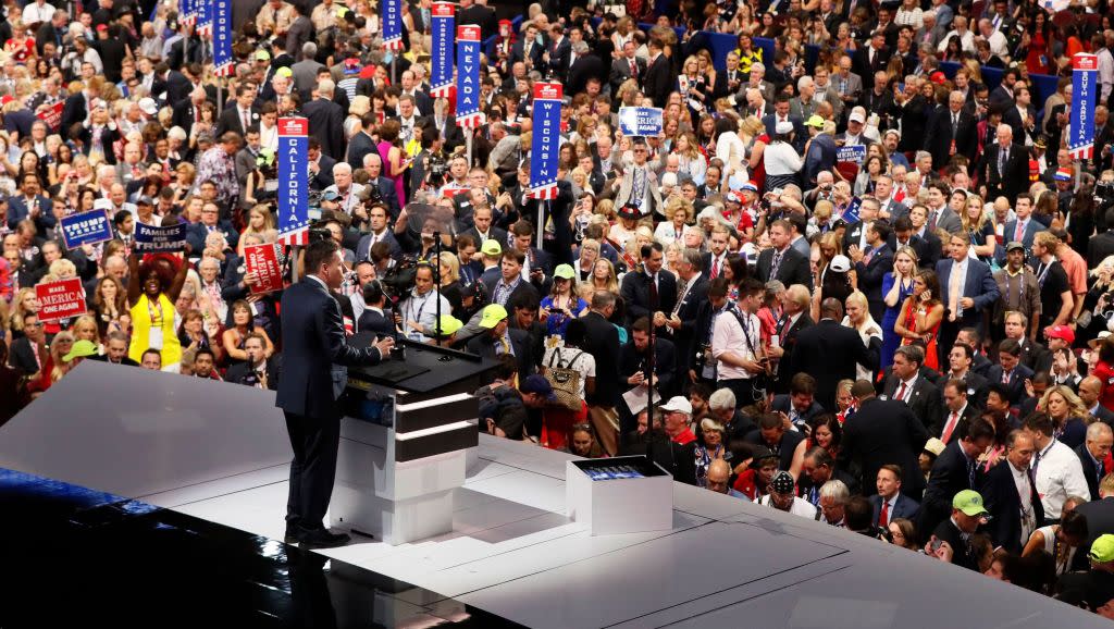 Tech entrepreneur Peter Thiel speaks at the Republican National Convention in Cleveland, Ohio, U.S. July 21, 2016. REUTERS/Rick Wilking - HT1EC7M03ZOA8