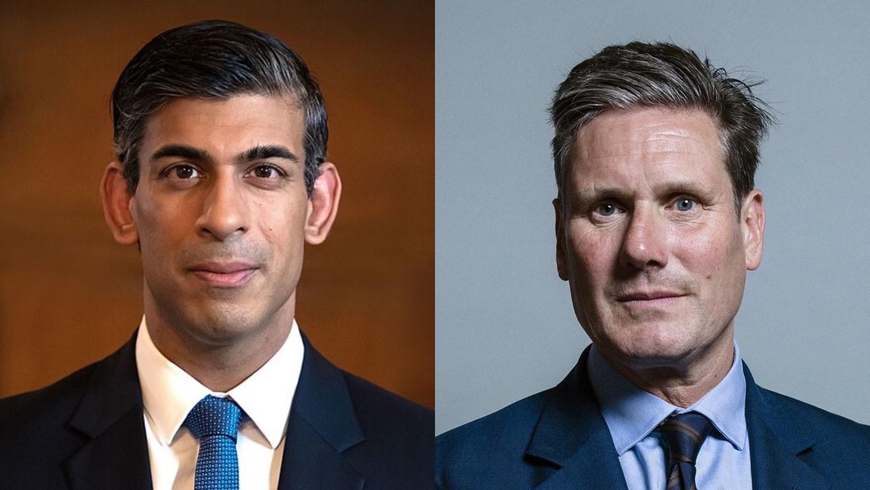 Riski Sunak and Keir Starmer