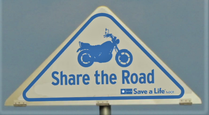 The Texas Department of Transportation urges drivers to be aware of motorcyclists.