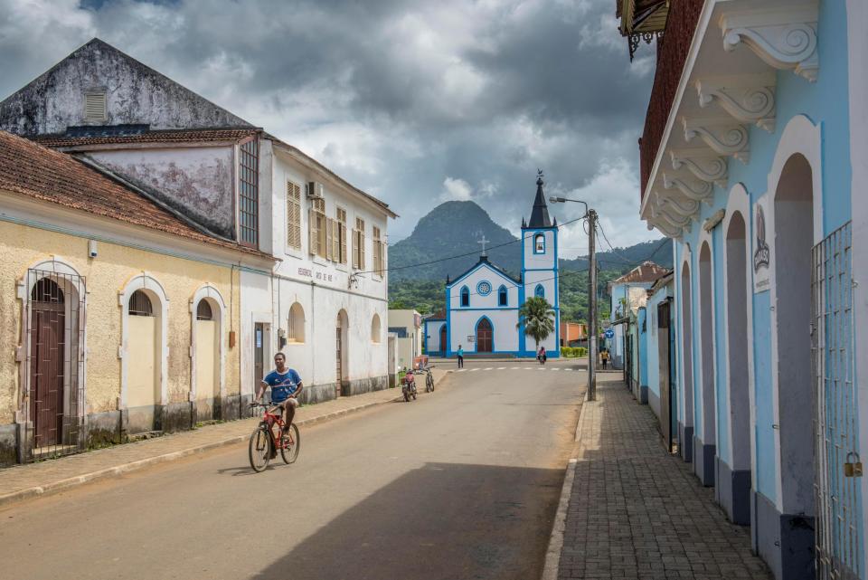 Street with colonial buildings, Santo Antonio, Principe Island (Matthias Graben/imageBROKER/REX/Shutterstock)