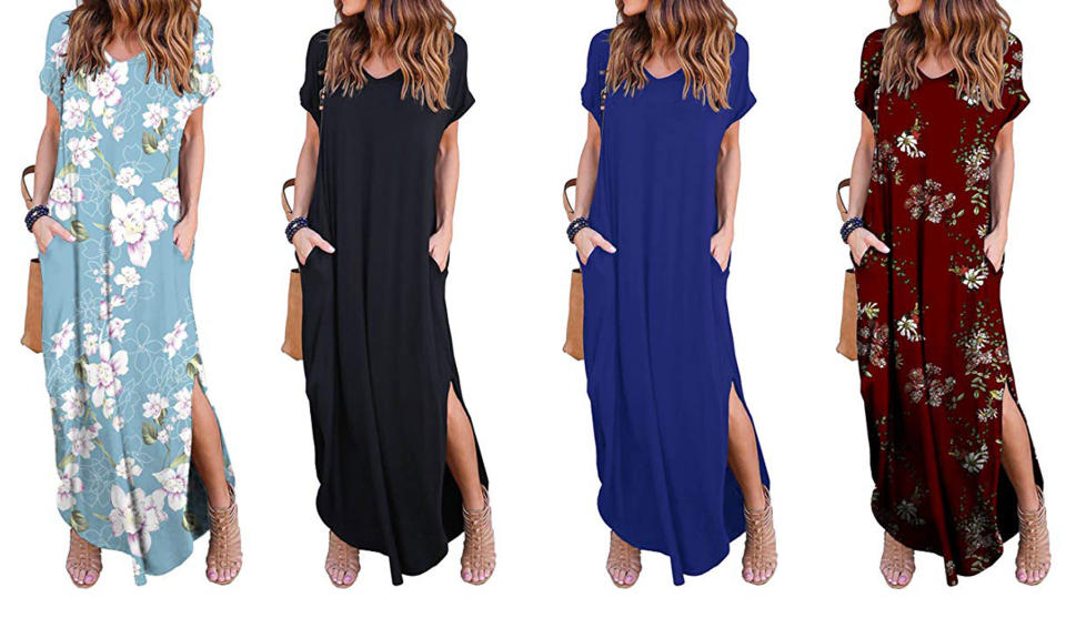 This under $25 Grecerelle maxi dress is an Amazon best-seller and perfect for Spring. (Photo: Amazon)