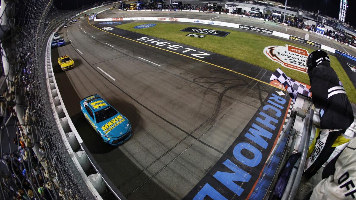 Denny Hamlin stages a comeback to win in overtime at Richmond