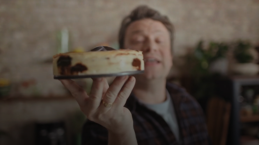 Jamie Oliver's cheesecake was a talking point. (Channel 4)