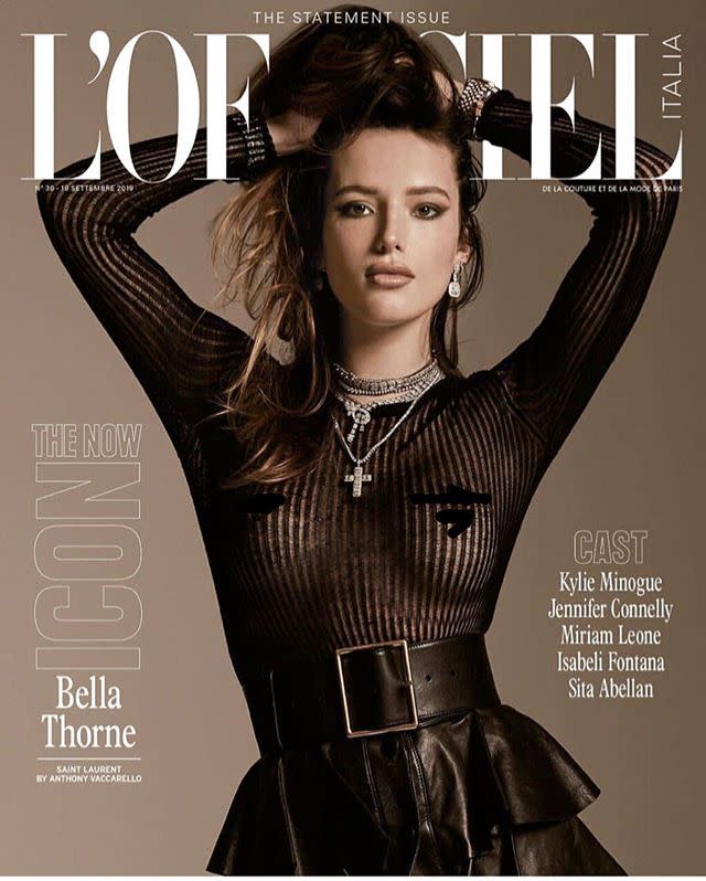 <p>Bella KILLS this look on the cover of L'Officiel Italia. </p><p><a href="https://www.instagram.com/p/B217d4_nK_9/" rel="nofollow noopener" target="_blank" data-ylk="slk:See the original post on Instagram;elm:context_link;itc:0;sec:content-canvas" class="link ">See the original post on Instagram</a></p>