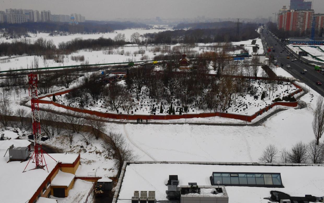 The Borisovskoye cemetery where Alexei Navalny will be buried