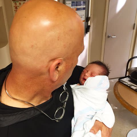 <p>Howie Mandel/X</p> Howie Mandel following the birth of his grandson Axel