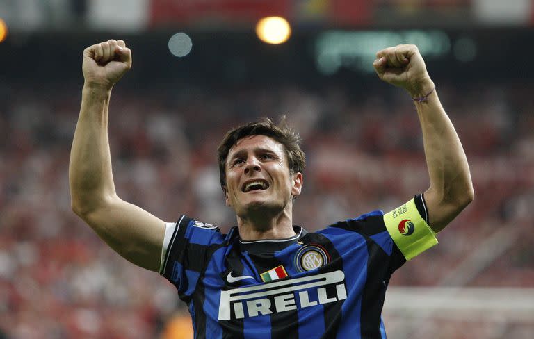 Javier Zanetti, con la camiseta de Inter, el club para el que jugó durante 19 años