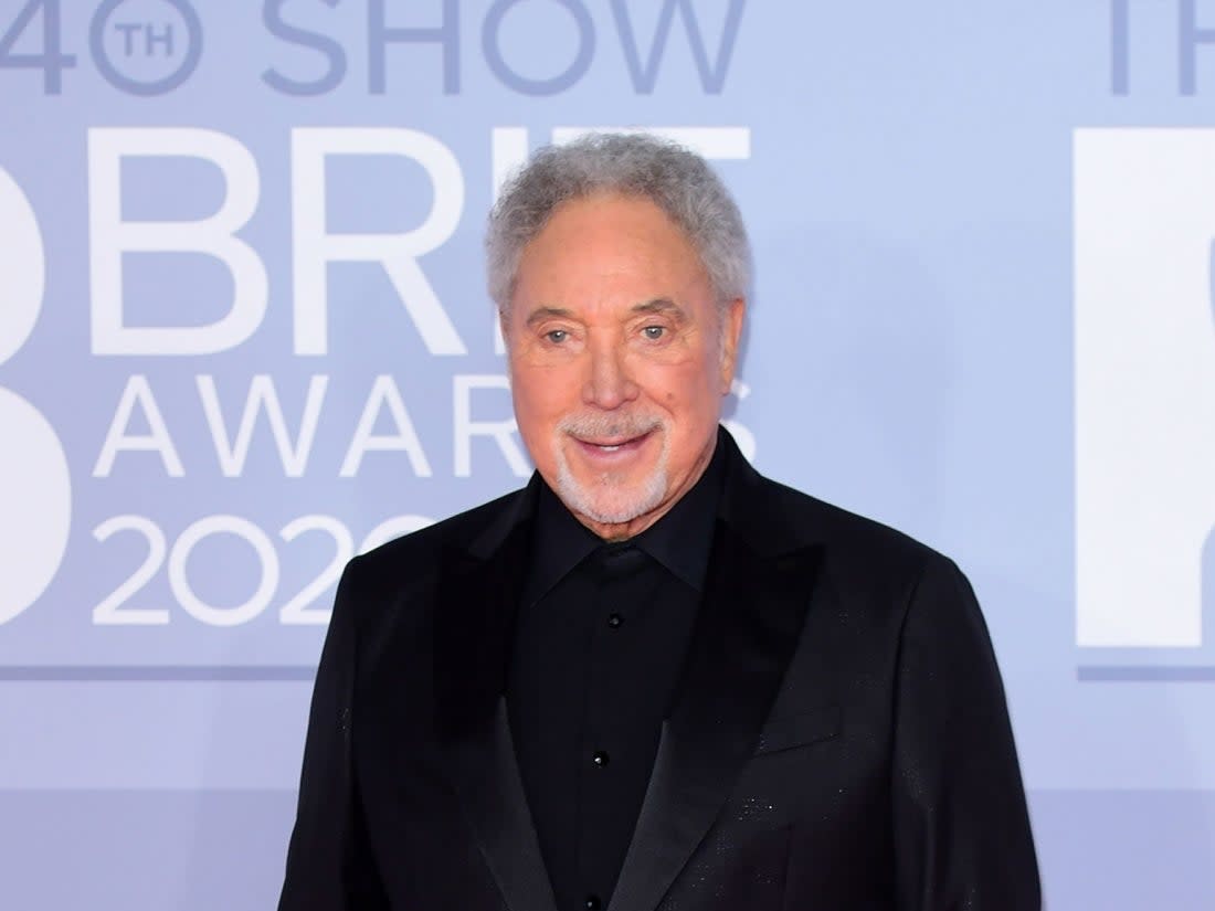 Tom Jones arriving at the Brit Awards 2020: PA