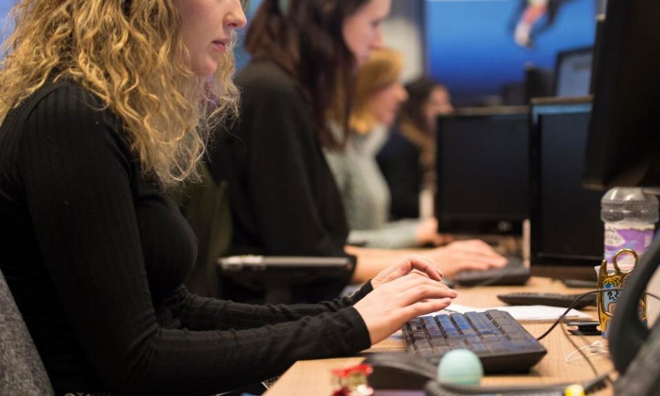 Young office workers