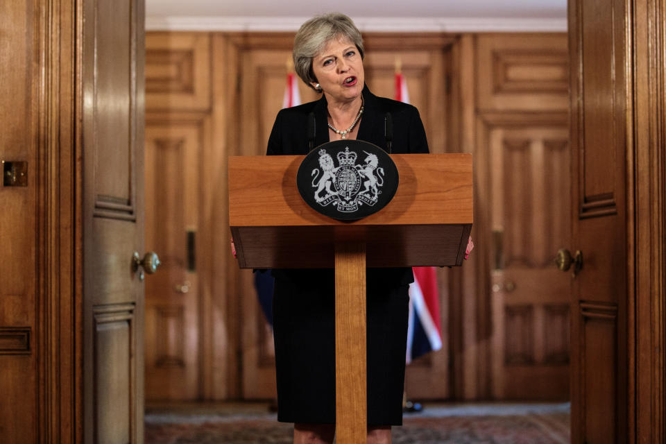 <em>No deal – Mrs May repeated her view that no deal is better than a bad deal (Picture: PA)</em>