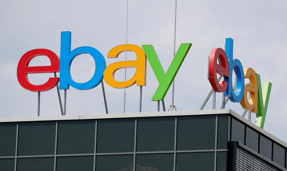 Ebay sign atop a building. Source: Reuters