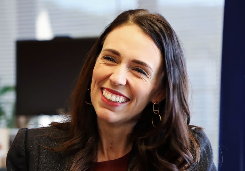 New Zealand's Prime Minister Jacinda Ardern speaks during an interview with Reuters in Wellington