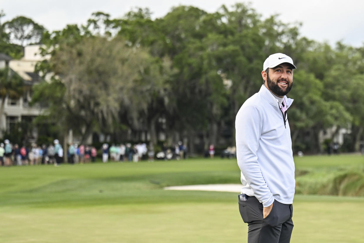 Why is this man smiling? Because he's the best at what he does. (Keyur Khamar/PGA TOUR via Getty Images)
