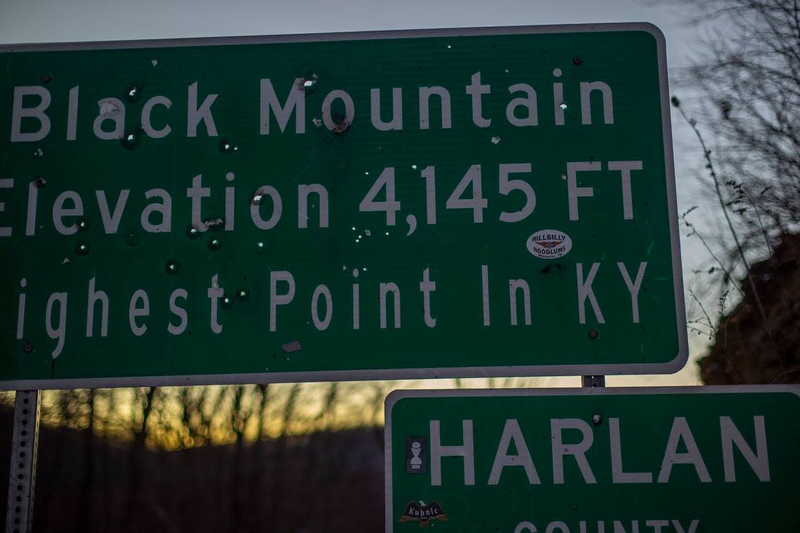 Black Mountain, in Harlan County, is the highest point in Kentucky, seen here on Friday, January 27, 2023