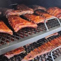 The new restaurant with barbecue and soul food features ribs.