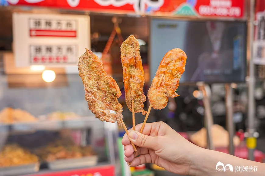 宜蘭｜父山白俠酥炸脆蝦酥&海陸麵線-羅東夜市