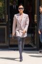 <p> While out in Paris in 2023, Victoria went for a different look showing just how much of a style chameleon she can be. Her oversized blazer dress paired with Balenciaga’s pantaleggings gave a cool-girl feel that still felt luxe.  </p>