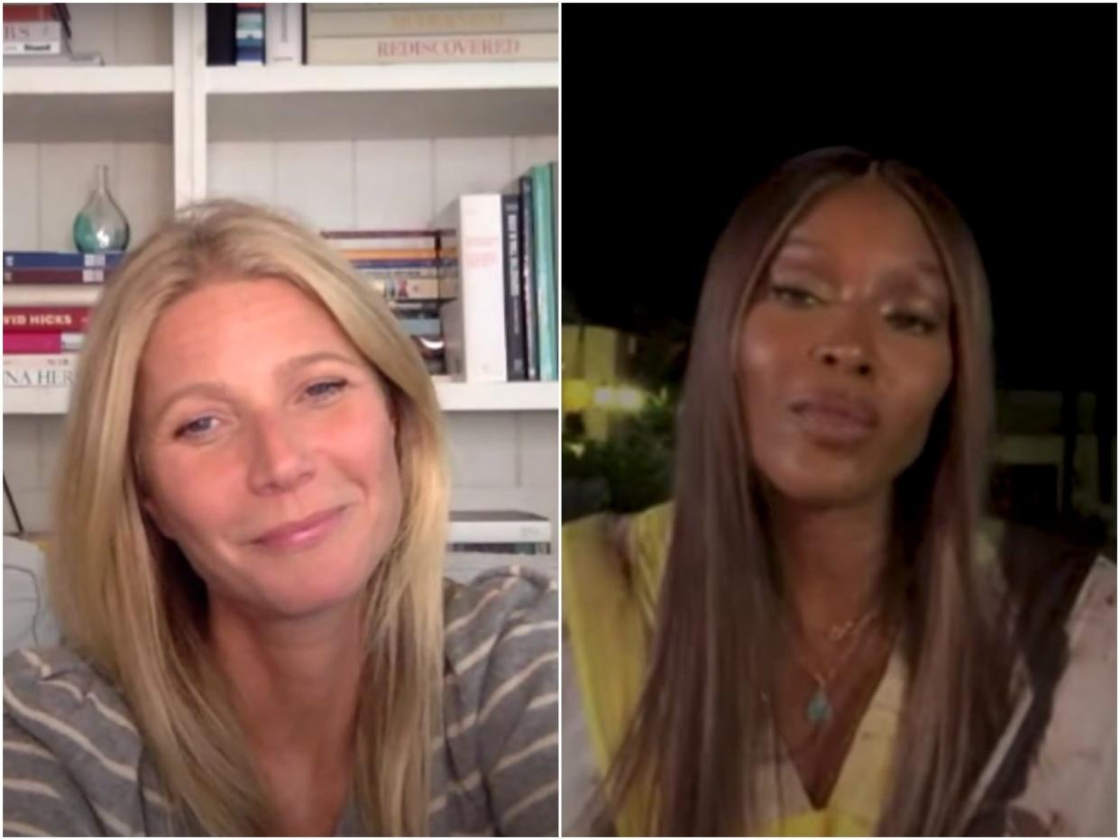 Gwyneth Paltrow Naomi Campbell NoFillterWithNaomi YouTube interview