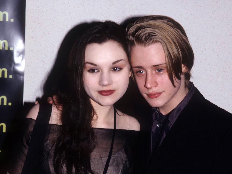 Rachel Miner and Macaulay Culkin in New York, May 16, 1999.