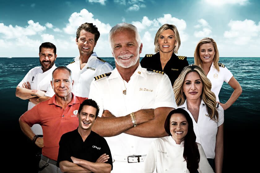 A collage of folks from the show 'Below Deck'