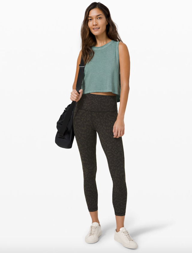 Lululemon Align Pant II 25 Dark Olive Soft Nulu Sz 2