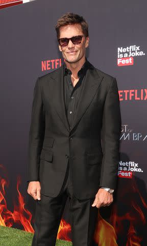 <p>Monica Schipper/Getty </p> Tom Brady attends Netflix Is A Joke Fest's "The Greatest Roast Of All Time: Tom Brady" at The Kia Forum on May 05, 2024 in Inglewood, California