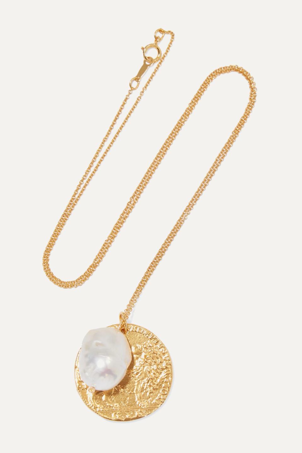 The Remedy Chapter ii gold-plated pearl necklace